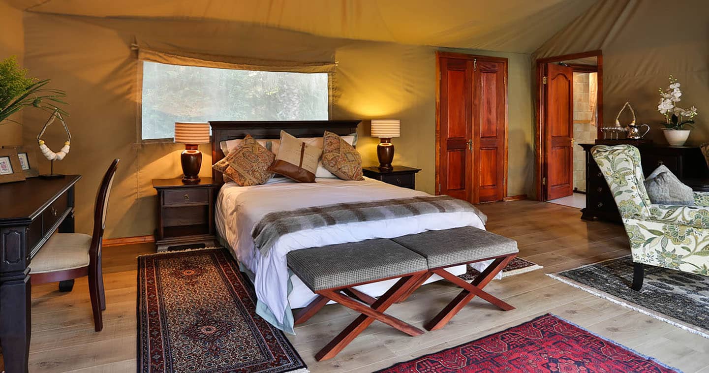 Enjoy the Luxury Bedroom at Kadizora Camp in the Okavango Delta