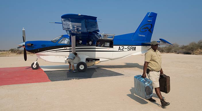 Free flights for your Okavango safari