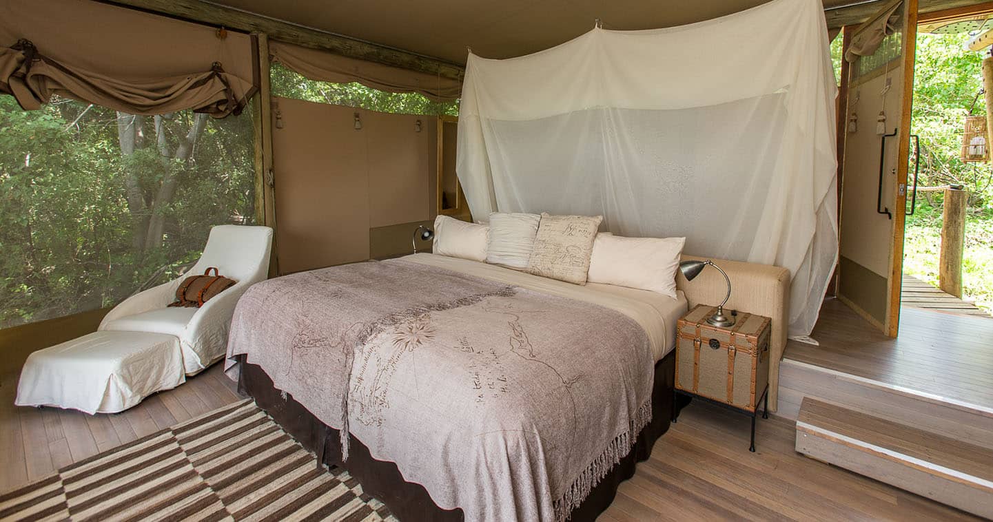 Luxury Duma Tau Bedroom in the Okavango Delta