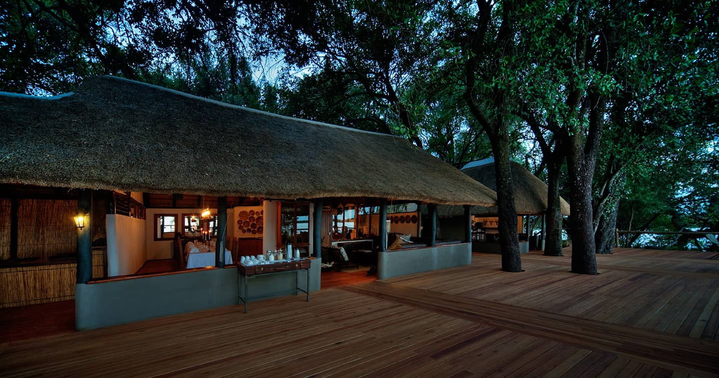 Xugana Island Lodge Main Deck in the Okavango Delta