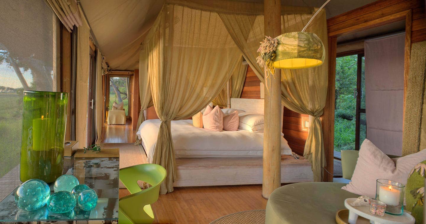 Luxury Bedroom in Xaranna Okavango Delta Camp in the Okavango
