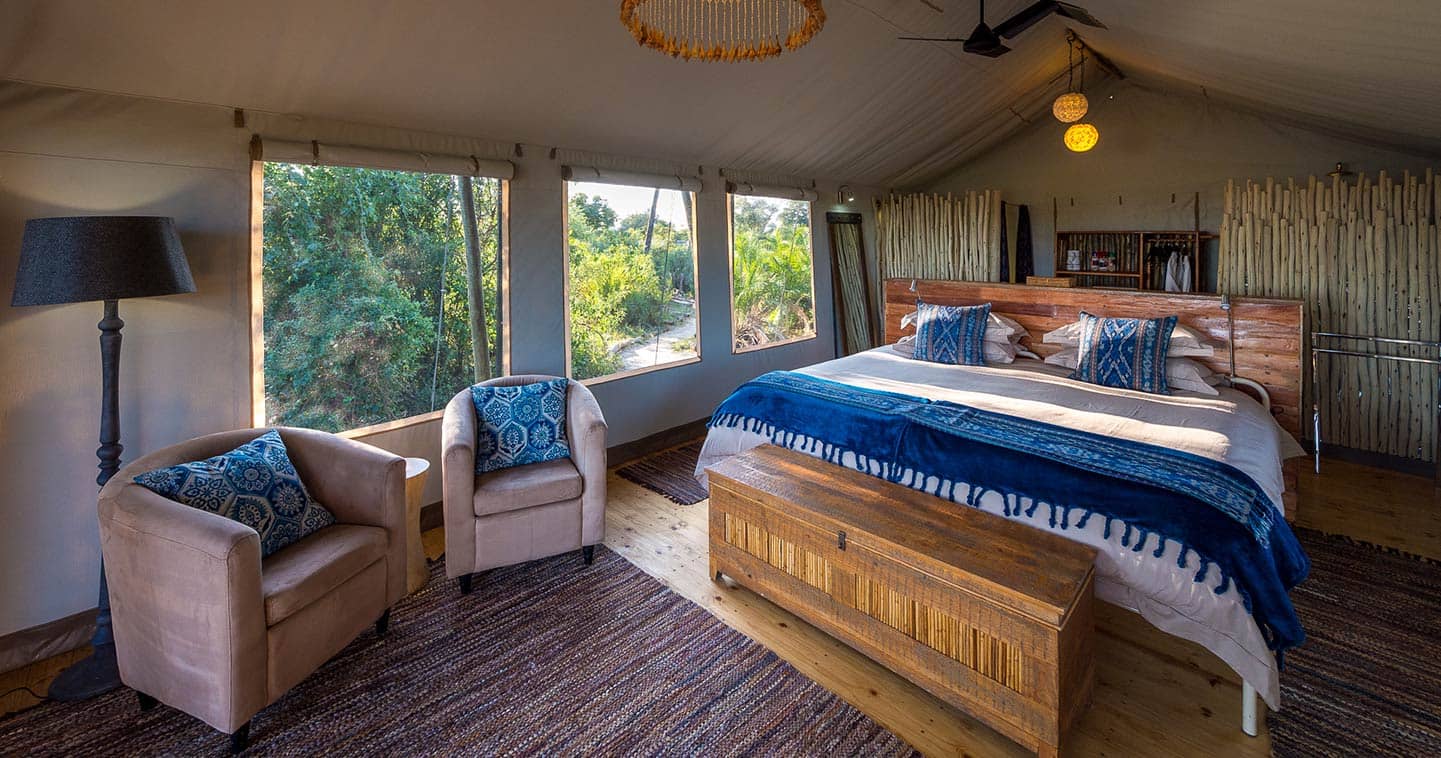 Enjoy the Luxury Bedroom at Pelo Camp in the Okavango Delta