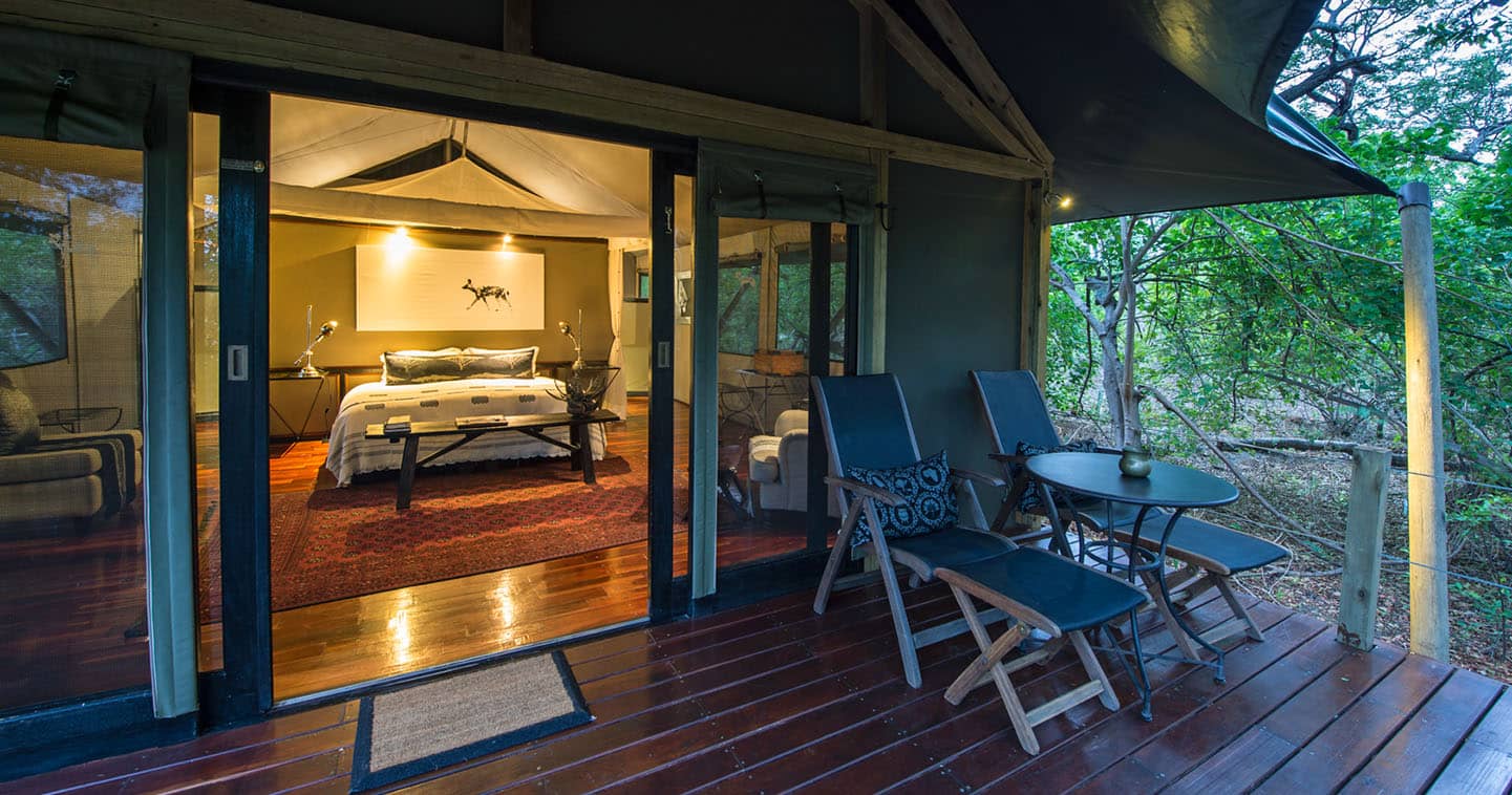 Room at Chitabe in the Okavango Delta