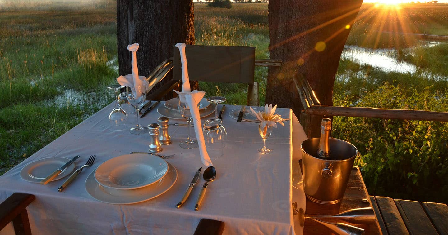 Dining Experience at Duba Plains, a Feast for the Senses