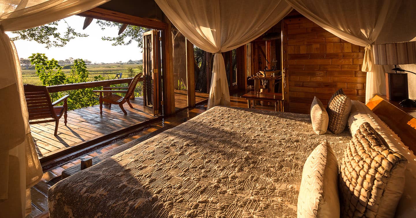 Luxury Bedroom in Jao Camp in the Okavango