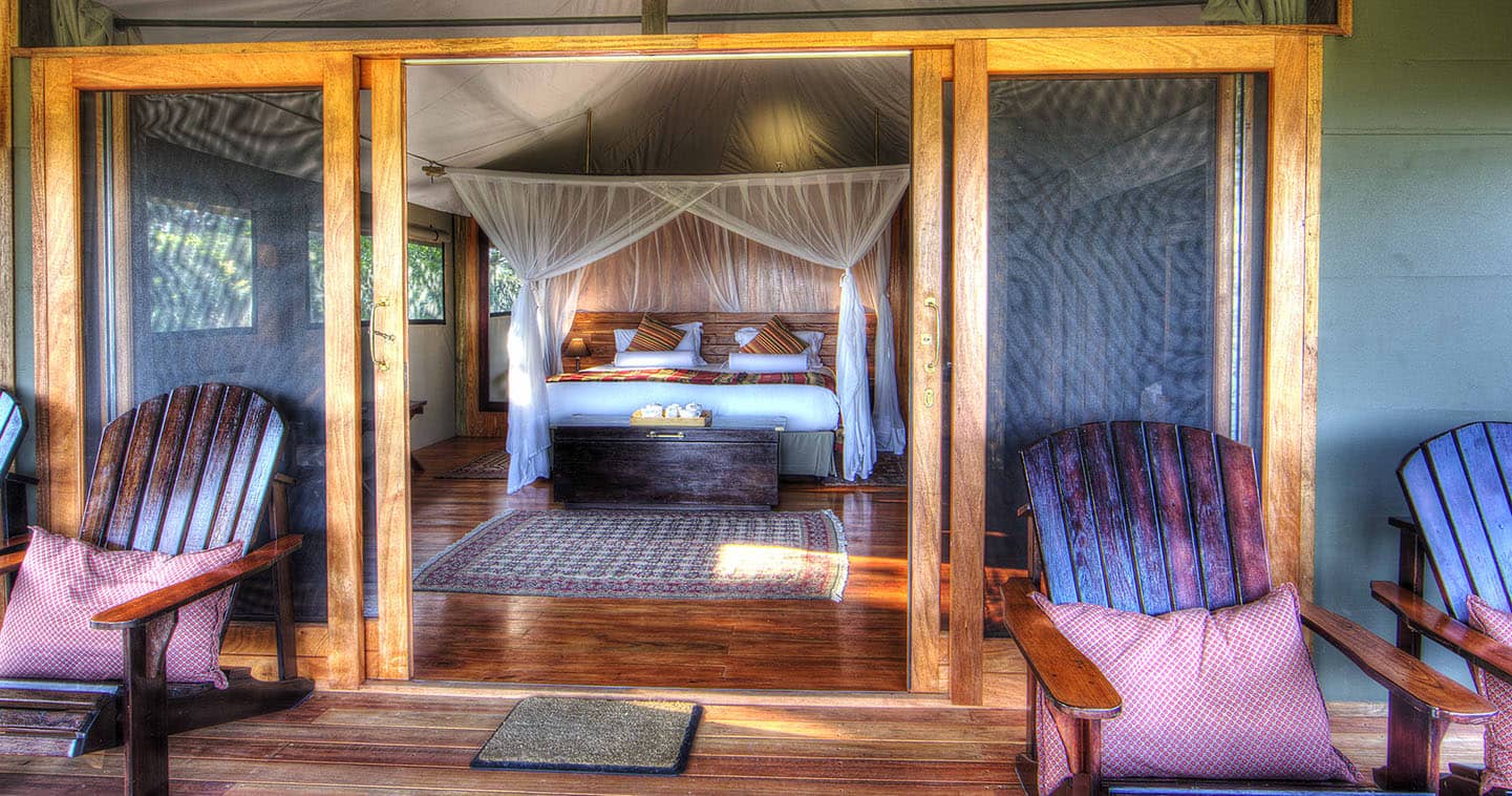 Enjoy the luxury bedroom at Kanana Camp