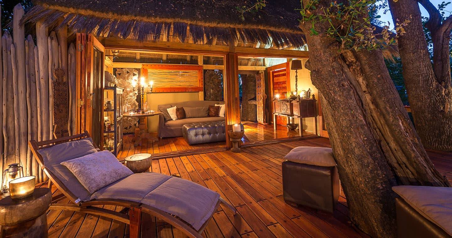 Lounge at the Jao Camp in Okavango