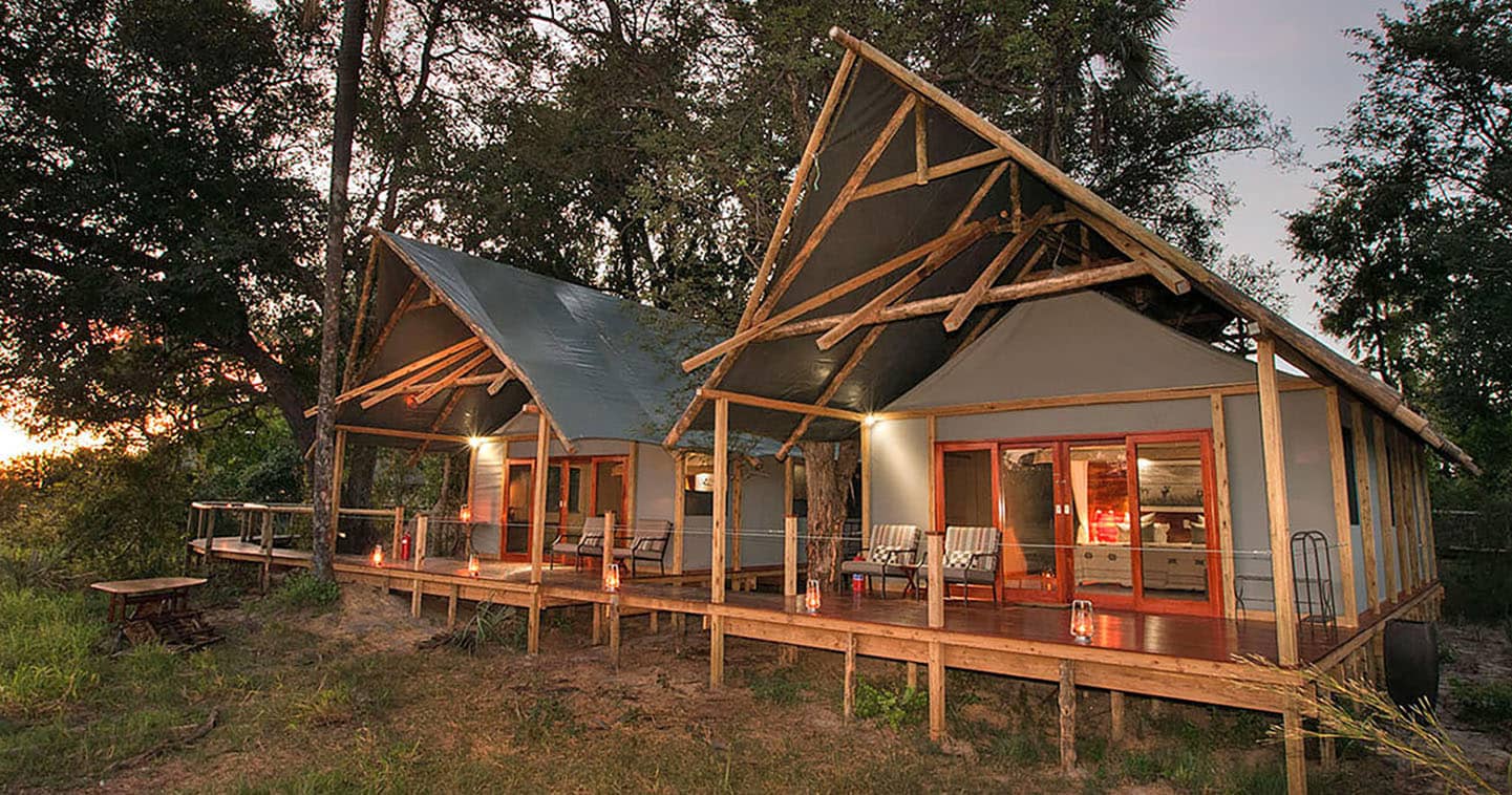 Chitabe Lediba Main Deck in the Okavango Delta