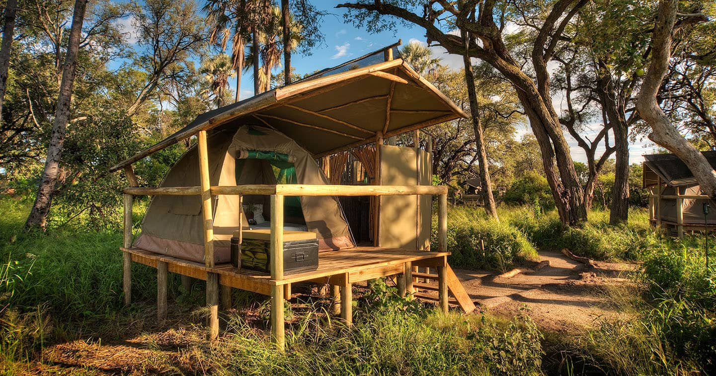 Outdoor living at Oddballs Camp in the Okavango Delta