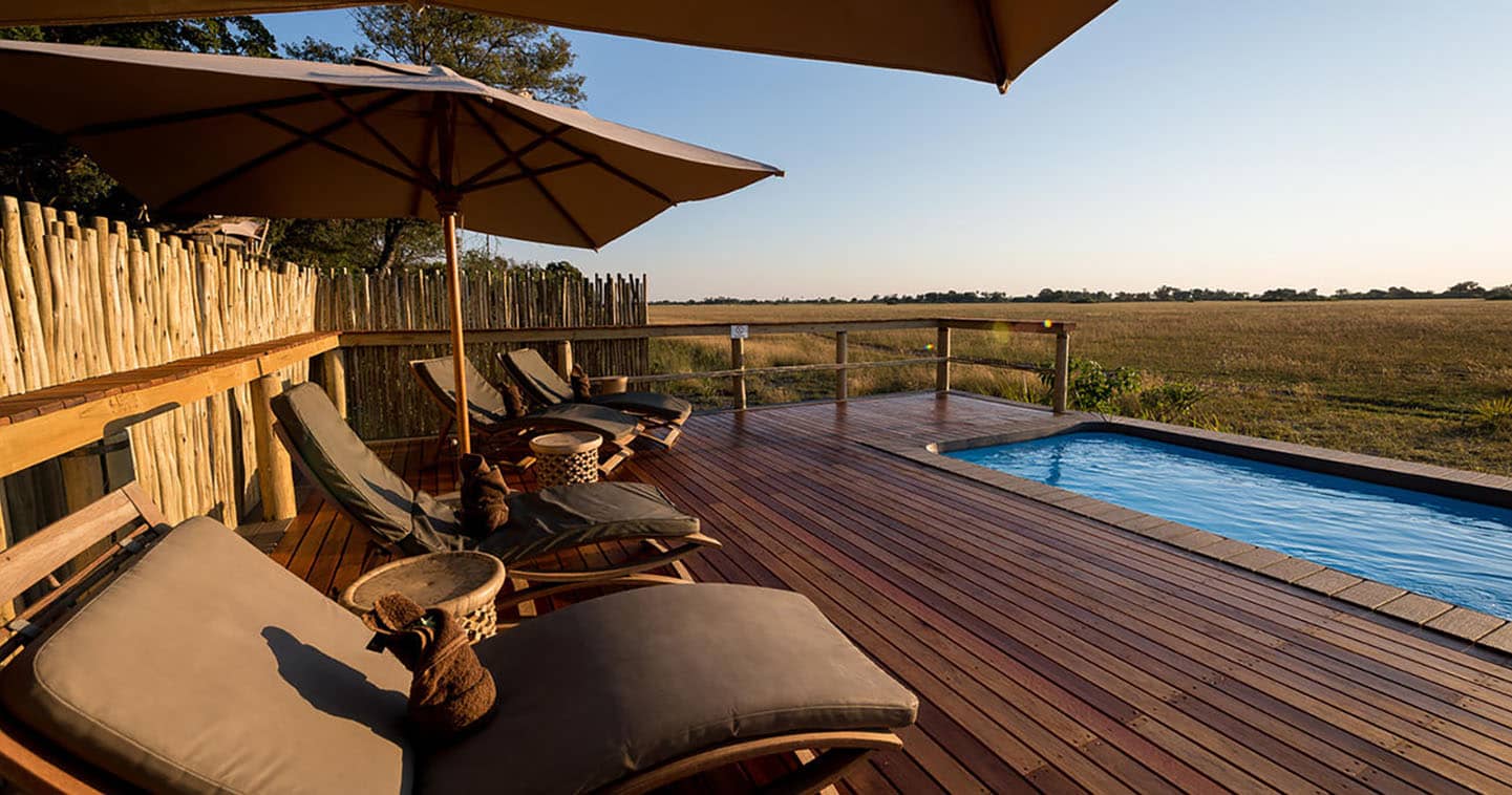 The Pool in Kwetsani Camp in the Okavango Delta