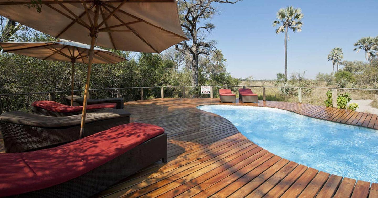 Pool at Seba Camp in the Okavango Delta