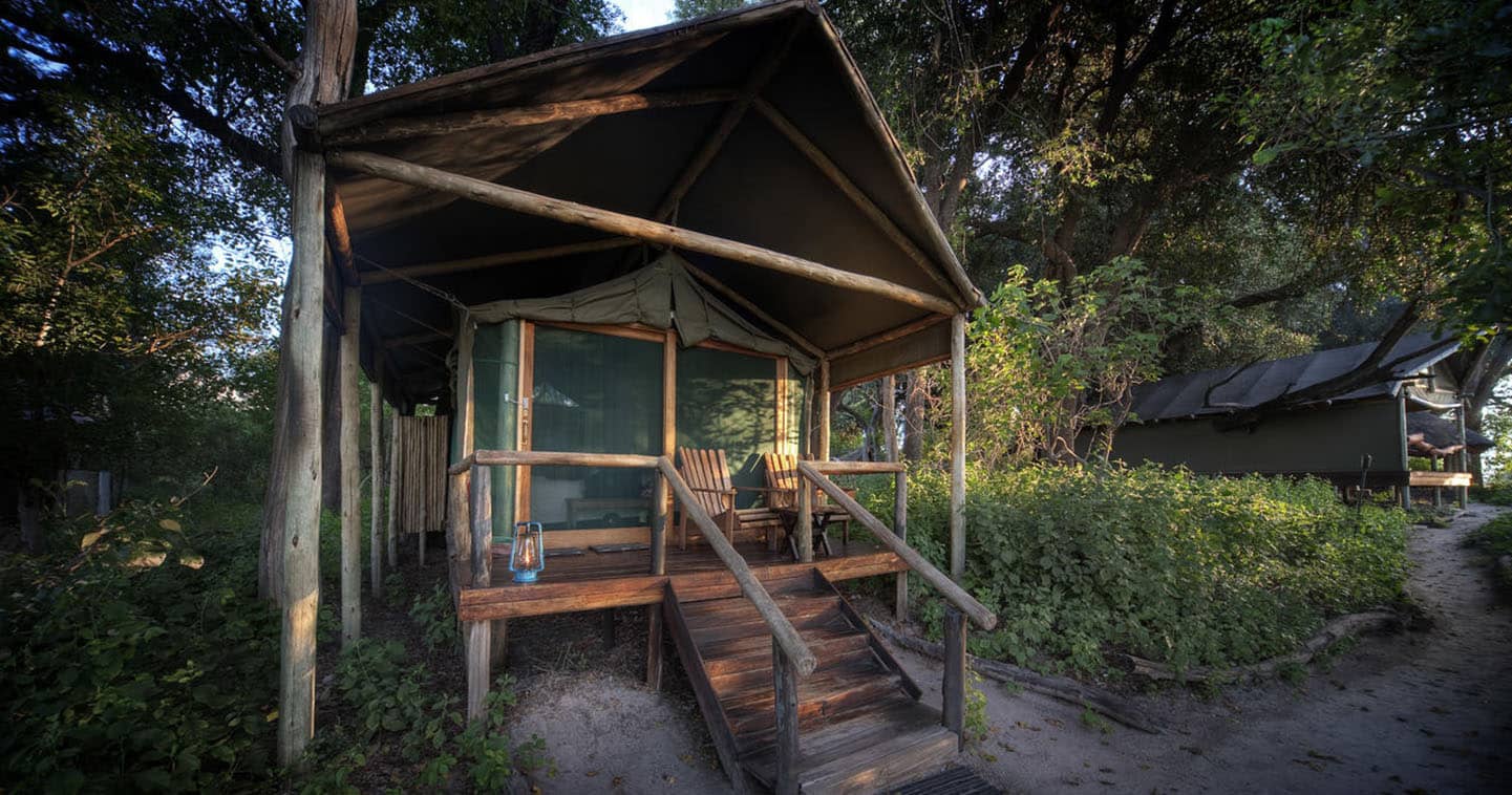 Room at Kwara Camp in the Okavango Delta