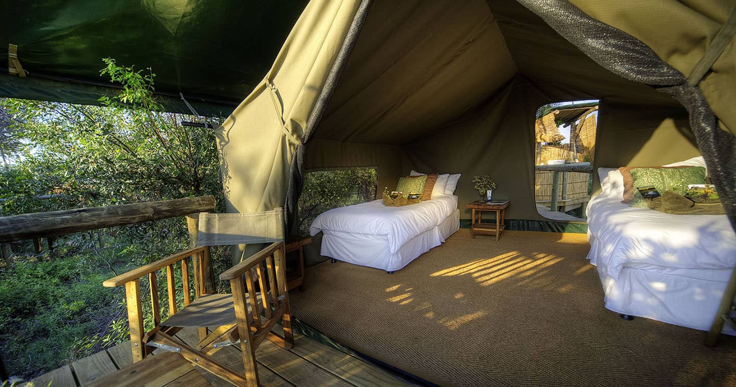 Bedroom at Oddballs Enclave in the Okavango Delta