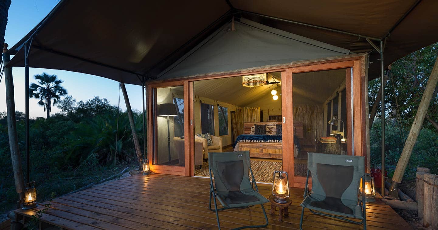 Bedroom at Pelo Camp in the Okavango Delta