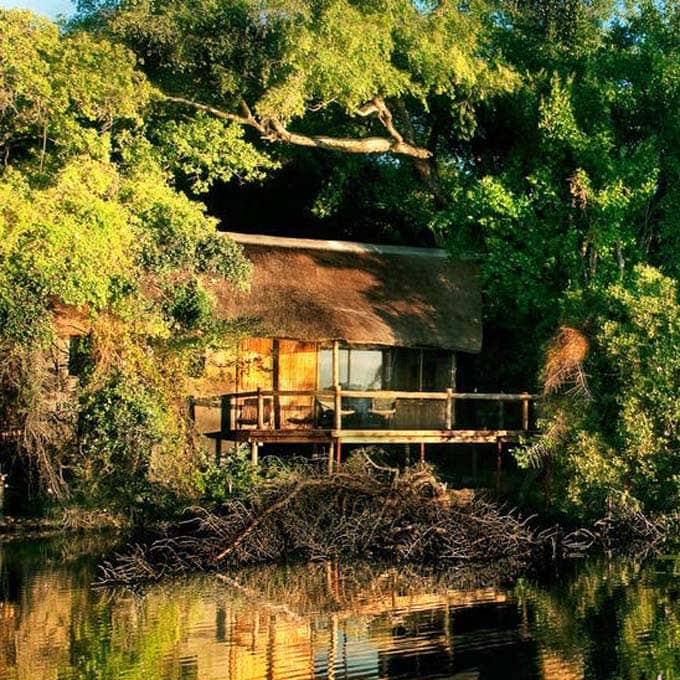 View 
Xugana Island Lodge in the Okavango Delta